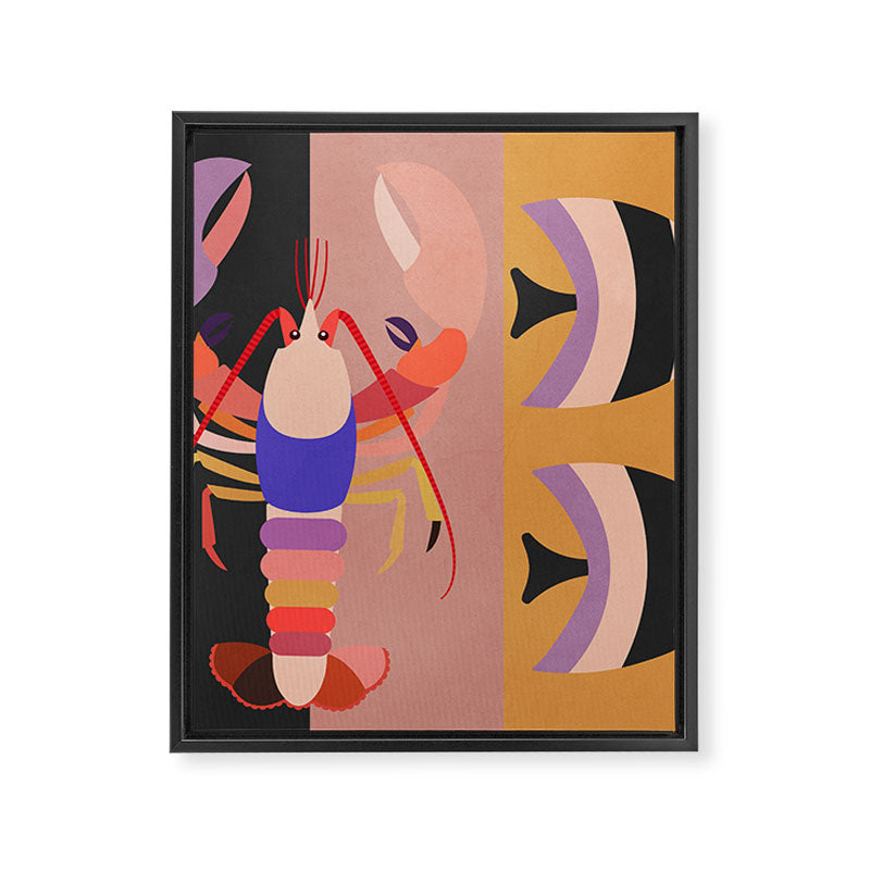 Abstract Marine Life Framed Canvas Print Gallery Image 8