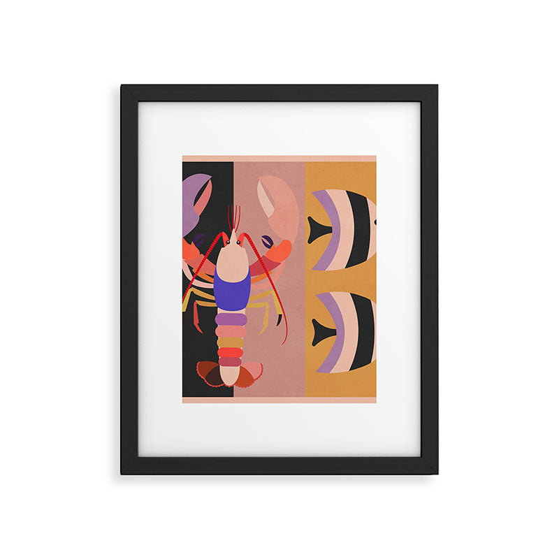 Abstract Marine Life Framed Art Print Gallery Image 6