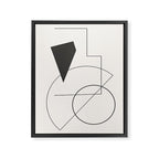 Abstract Minimal Geometric 1 Framed Canvas Print Gallery Image 6