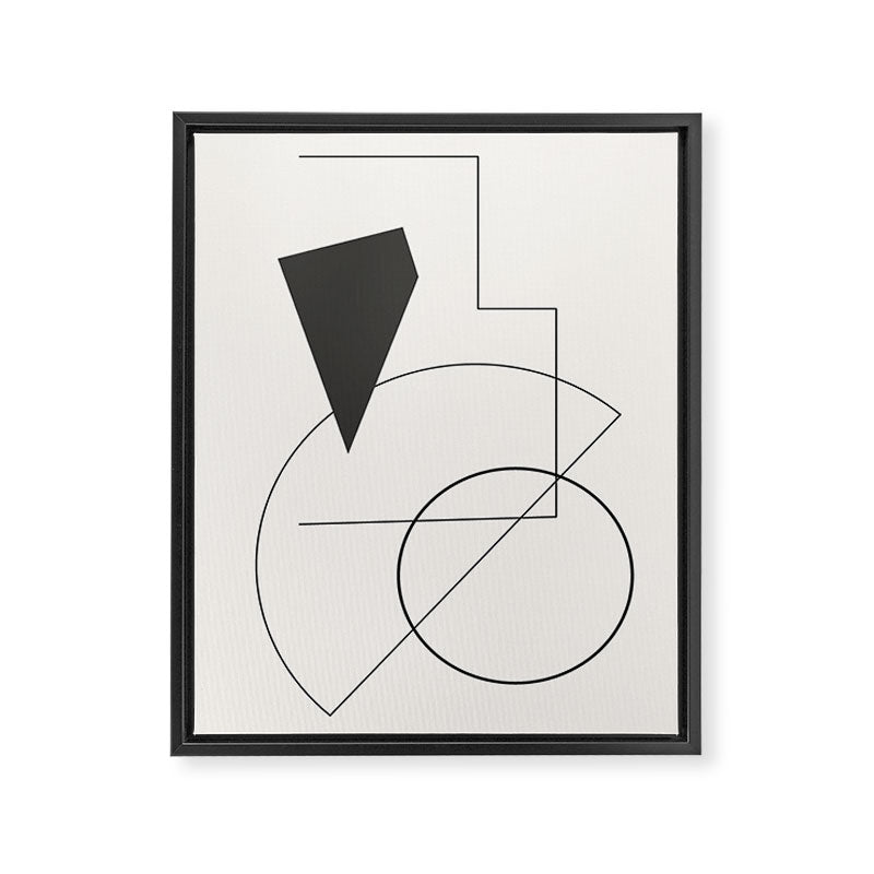Abstract Minimal Geometric 1 Framed Canvas Print Gallery Image 6