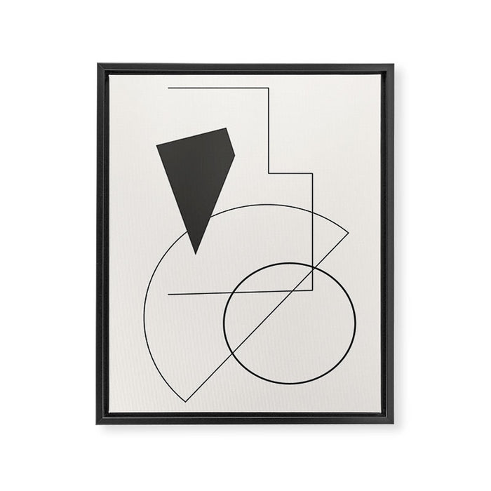 Abstract Minimal Geometric 1 Framed Canvas Print Gallery Image 1