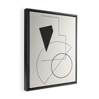 Abstract Minimal Geometric 1 Framed Canvas Print Gallery Image 2