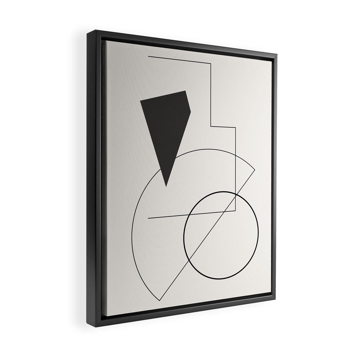 Abstract Minimal Geometric 1 Framed Canvas Print Gallery Image 2