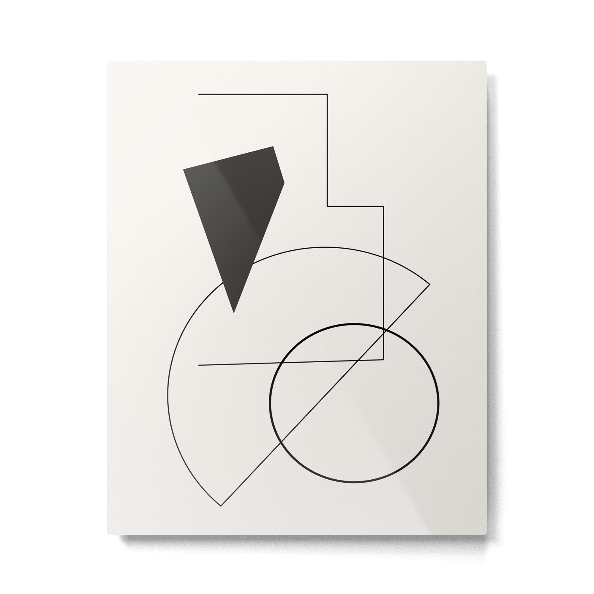 Abstract Minimal Geometric 1 Metal Print Gallery Image 4