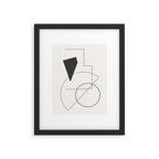 Abstract Minimal Geometric 1 Framed Art Print Gallery Image 5
