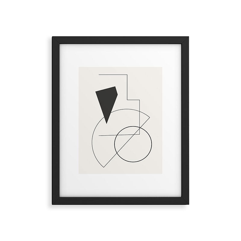 Abstract Minimal Geometric 1 Framed Art Print Gallery Image 5