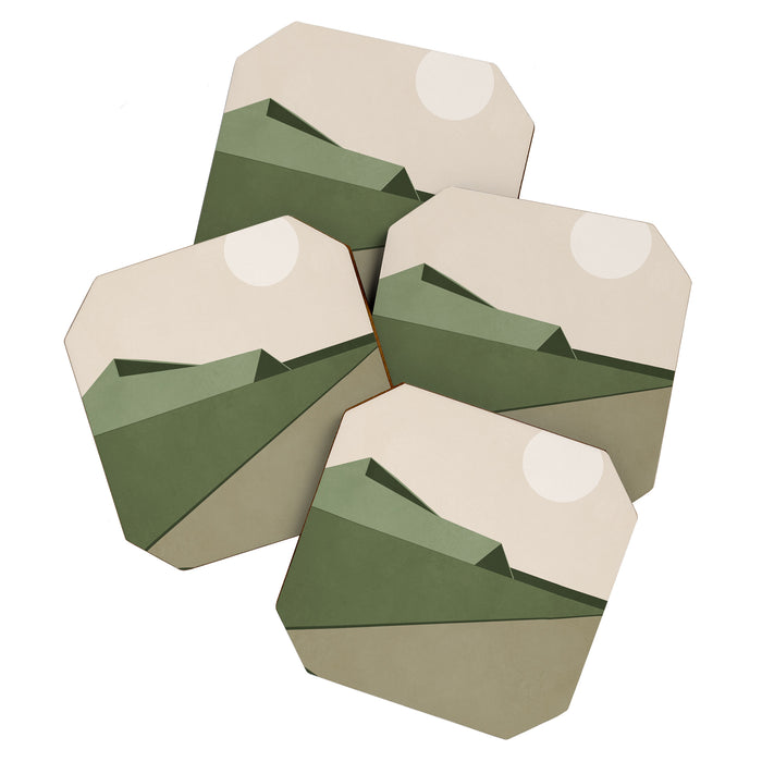 Abstract Minimal Geometric 14 Coaster Gallery Image 1
