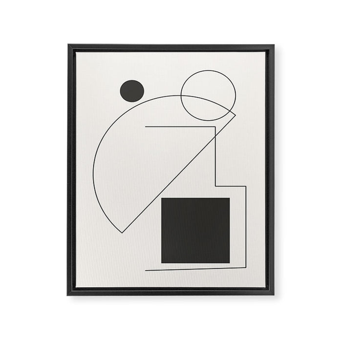 Abstract Minimal Geometric 2 Framed Canvas Print Gallery Image 1