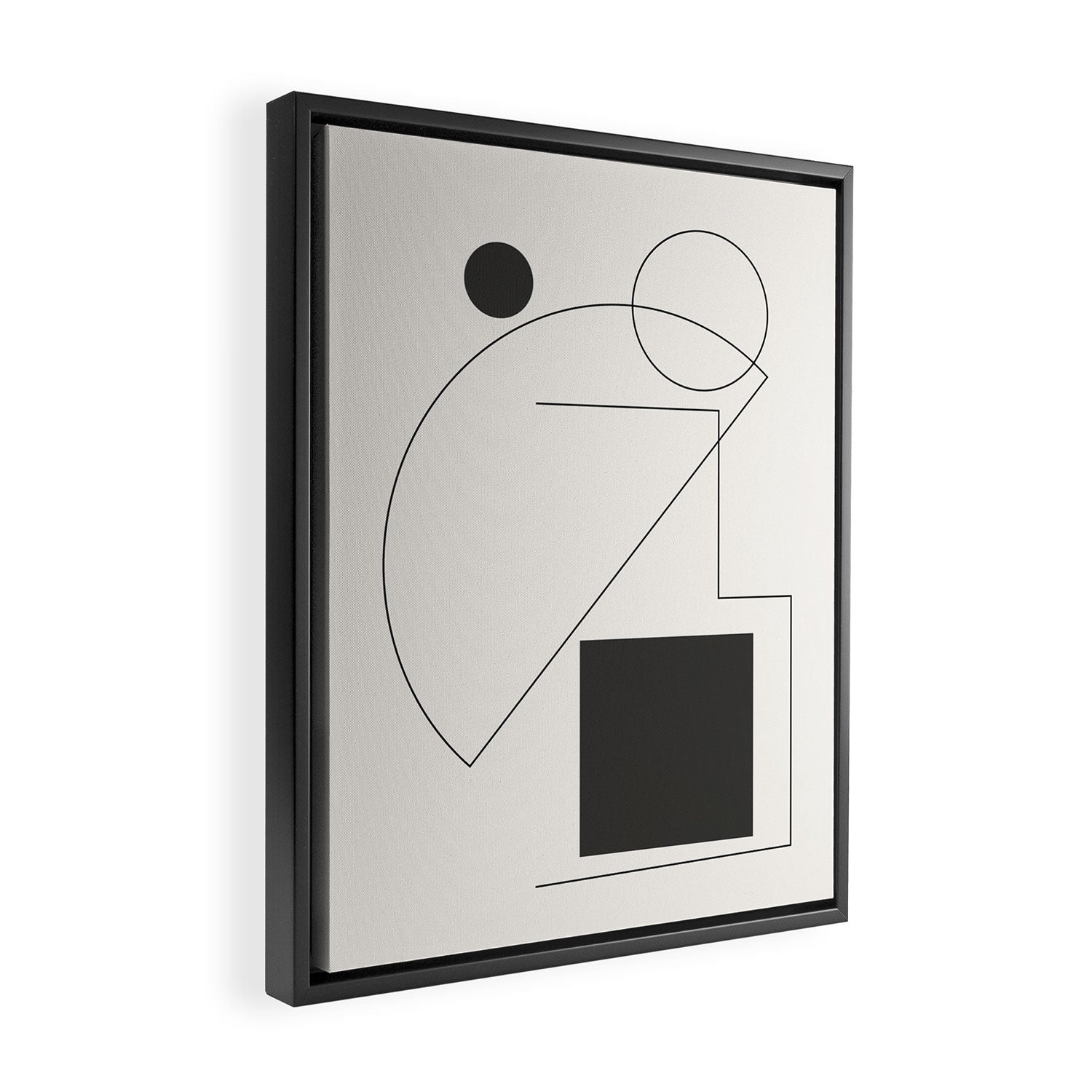 Abstract Minimal Geometric 2 Framed Canvas Print Gallery Image 2