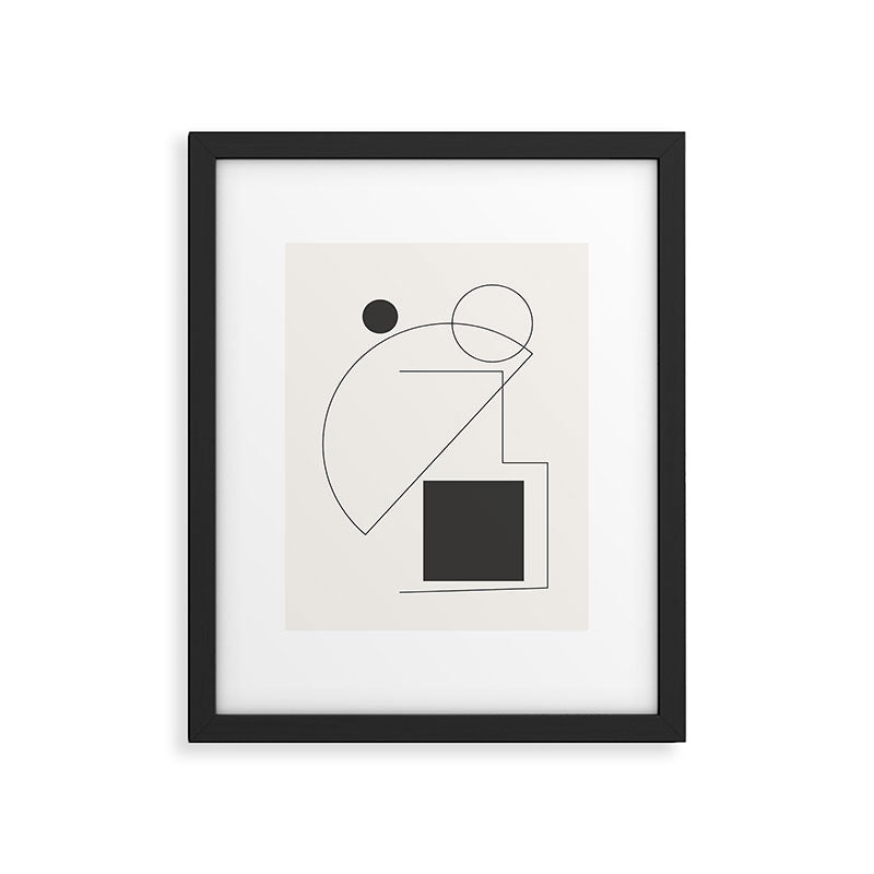 Abstract Minimal Geometric 2 Framed Art Print Gallery Image 5