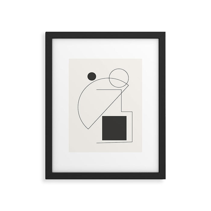 Abstract Minimal Geometric 2 Framed Art Print Gallery Image 1