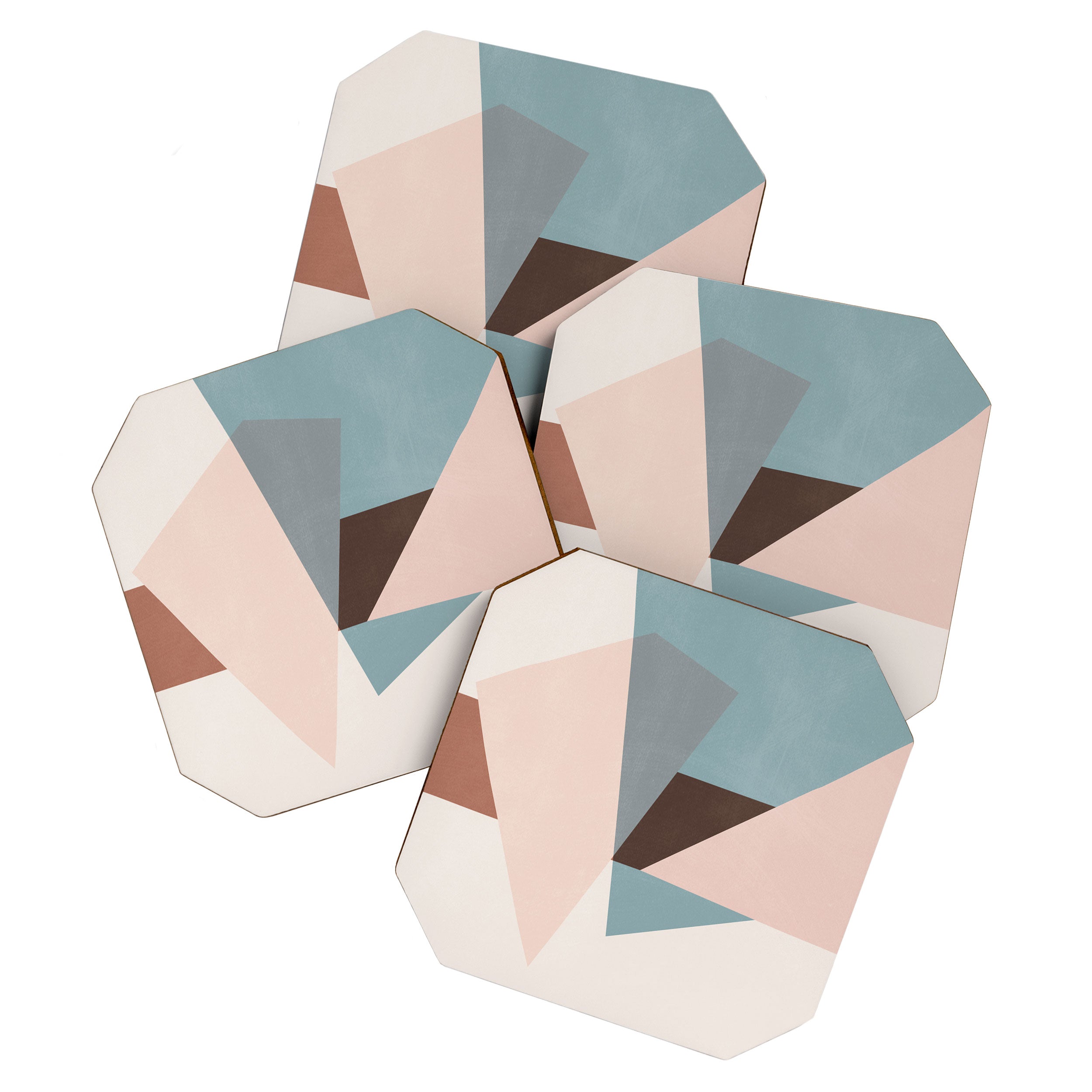 Abstract Minimal Geometric 8 Coaster Gallery Image 1