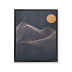 Abstract Mountains 2 Framed Canvas Print Gallery Image 8