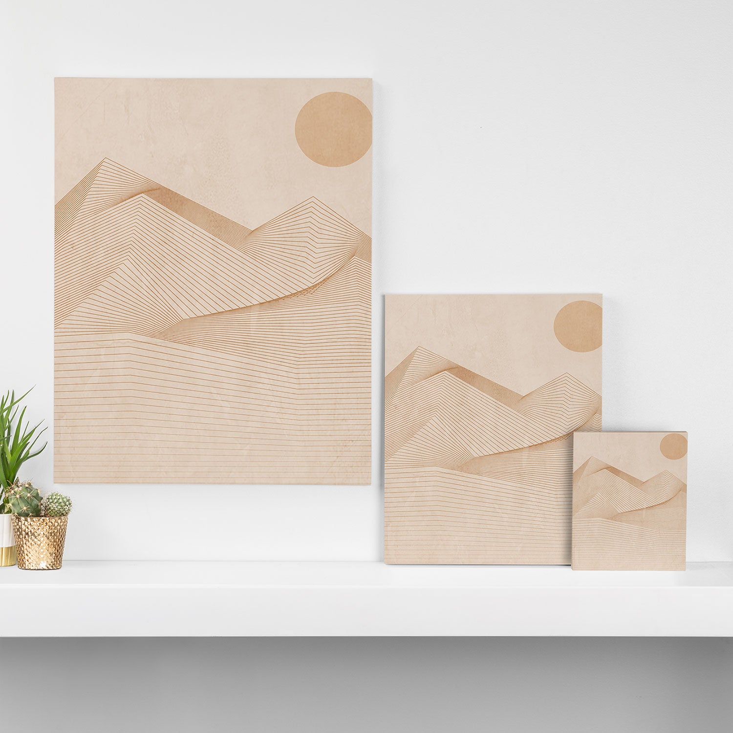 Abstract Mountains Canvas Print Gallery Image 3