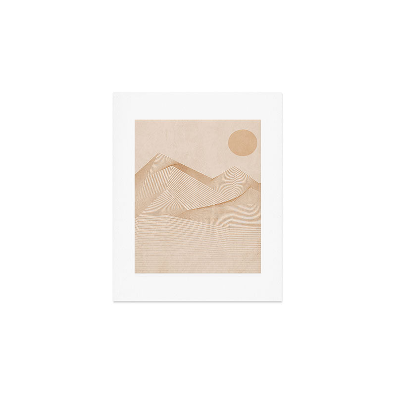 Abstract Mountains Art Print Gallery Image 1