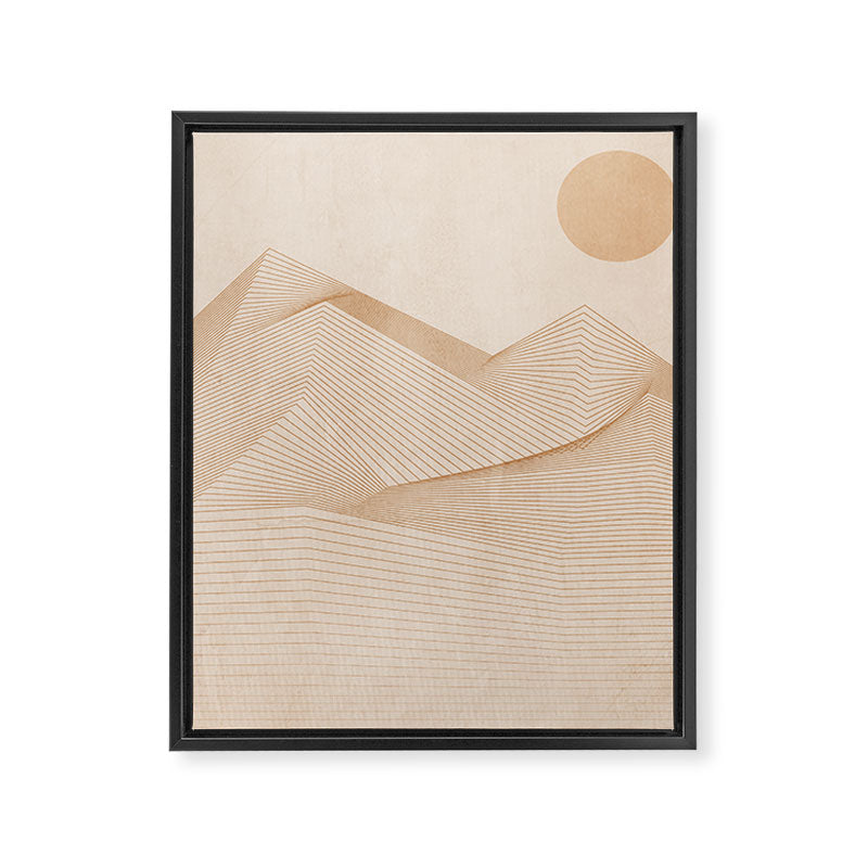Abstract Mountains Framed Canvas Print Gallery Image 3