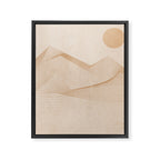 Abstract Mountains Framed Canvas Print Gallery Image 3