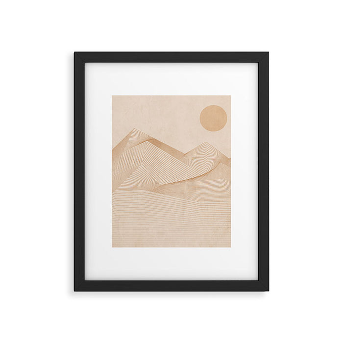 Abstract Mountains Framed Art Print Gallery Image 1