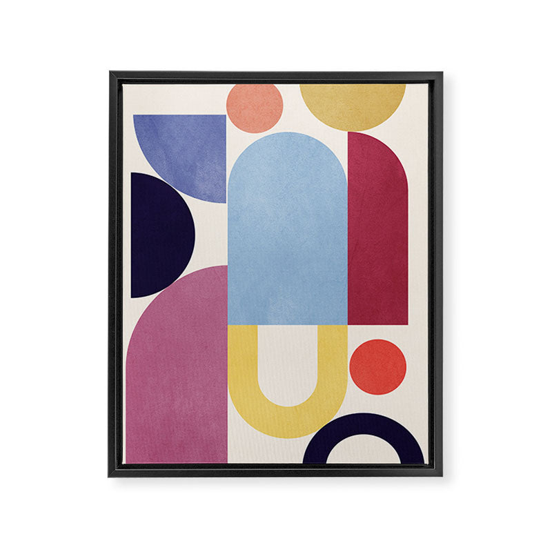 Abstract Shapes 55 Framed Canvas Print Gallery Image 6