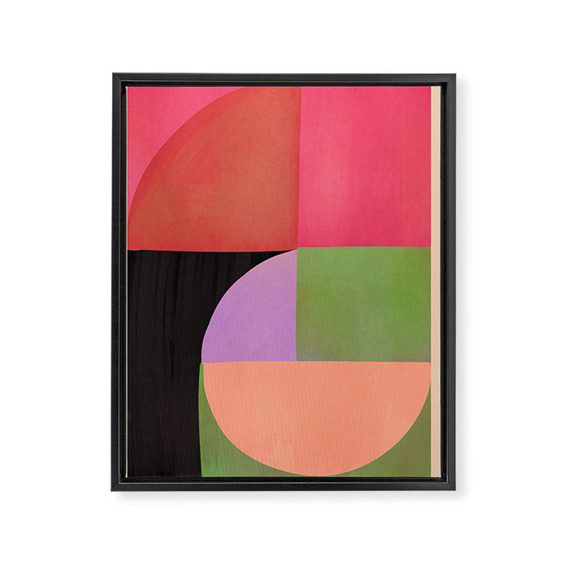 Abstract Shapes 61 Framed Canvas Print Gallery Image 6
