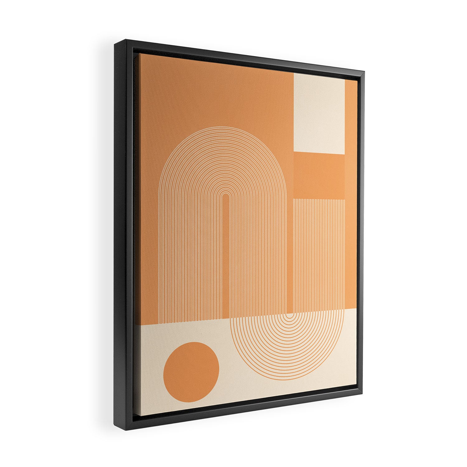 Abstract Shapes 7 Framed Canvas Print Gallery Image 2