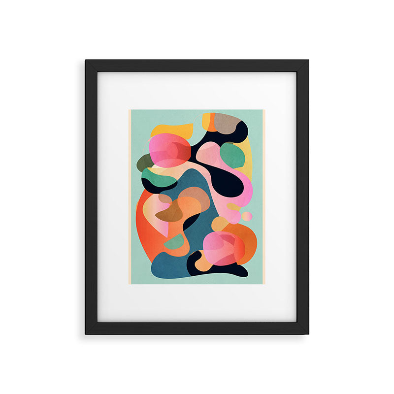 Abstract Shapes 9 Framed Art Print Gallery Image 5