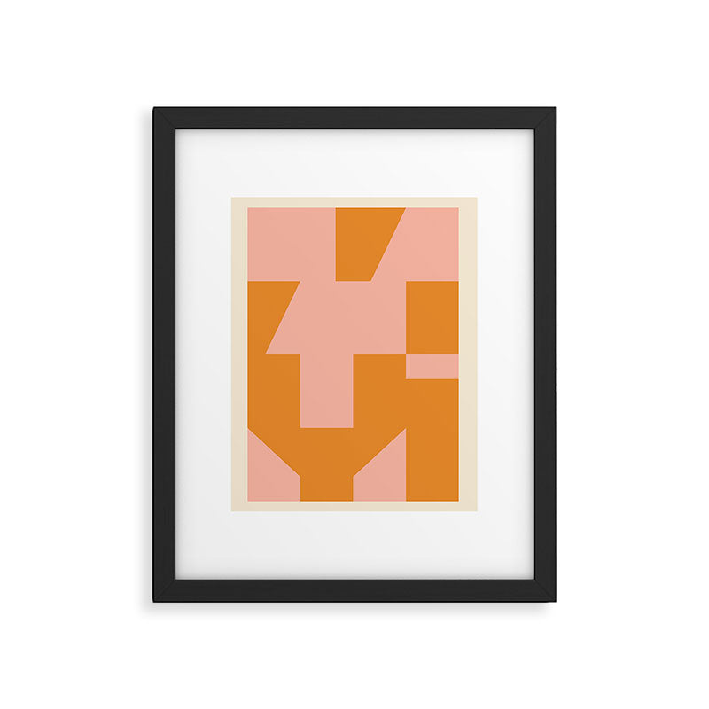 Abstract Shapes 95 Framed Art Print Gallery Image 5