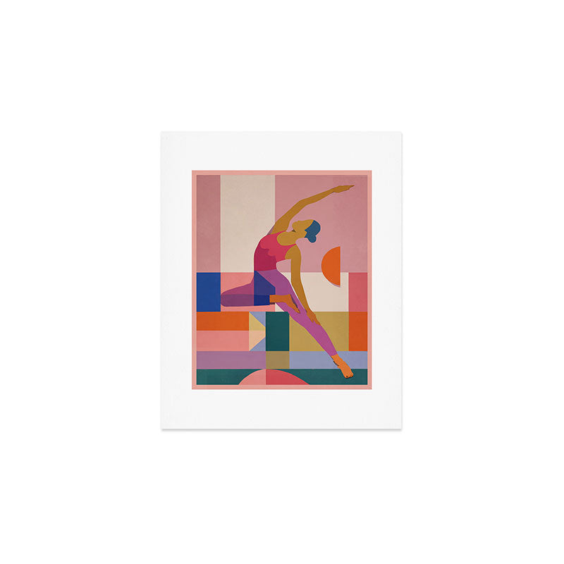 Abstract Yoga Pose Art Print Gallery Image 1