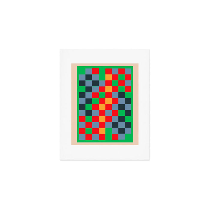 Colorful Checkerboard 2 Art Print Gallery Image 1