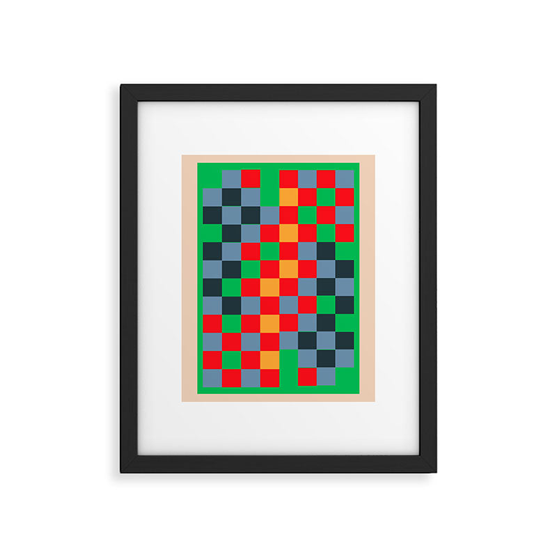 Colorful Checkerboard 2 Framed Art Print Gallery Image 5