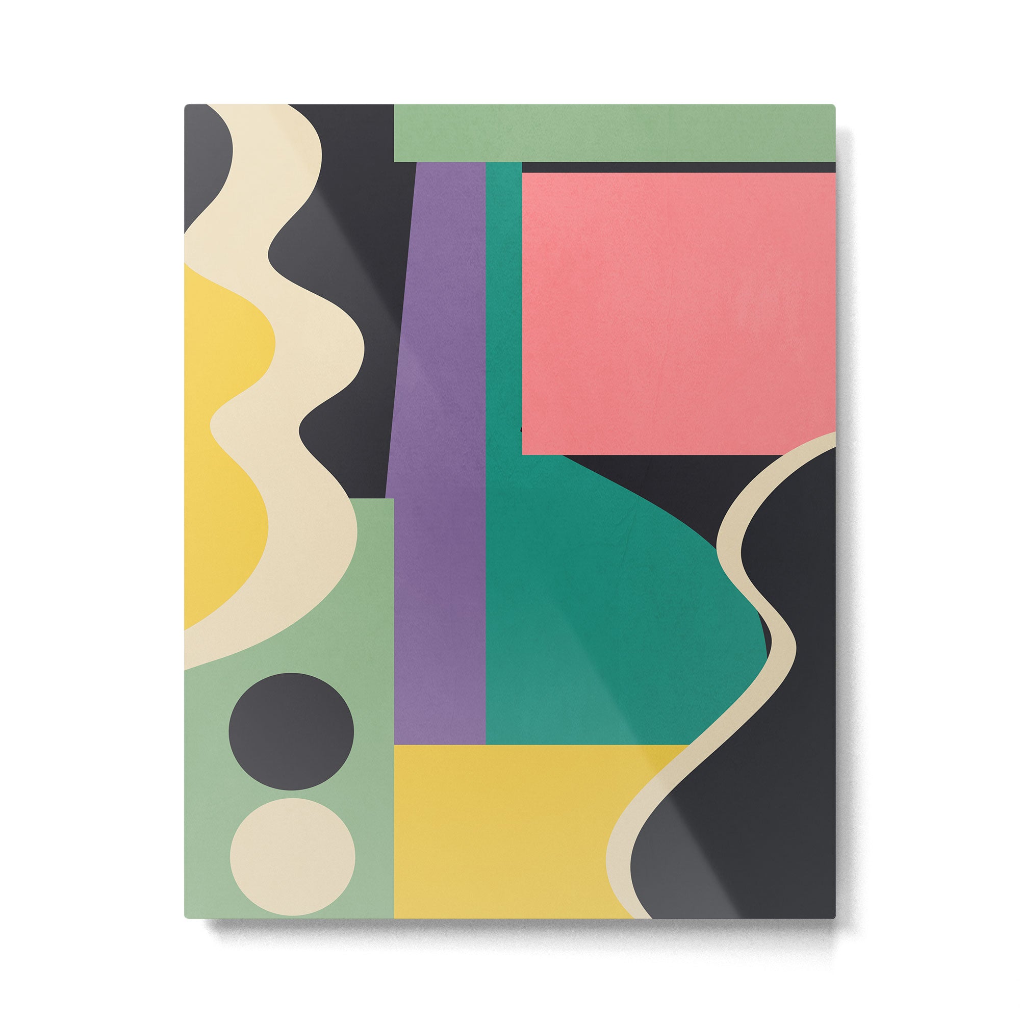 Colorful Geometric Abstract Art 21 Metal Print Gallery Image 4