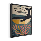 Drifting Whale Framed Canvas Print Gallery Image 2