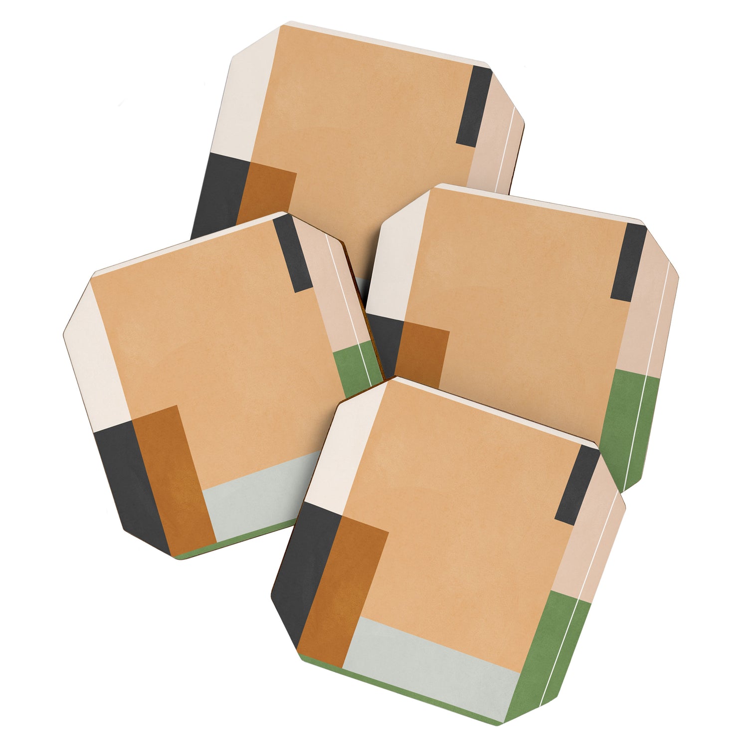 Geometric Abstract 114 Coaster Gallery Image 1