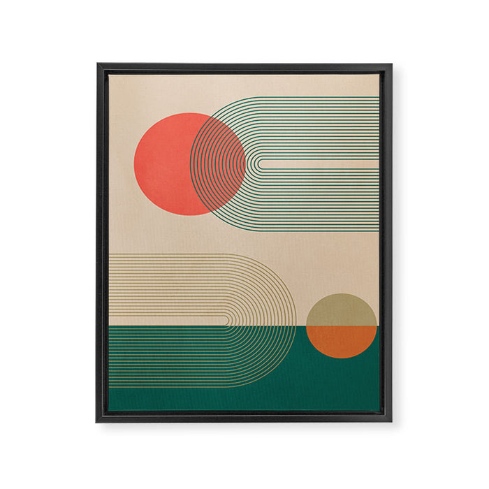 geometric abstract 153 Framed Canvas Print Gallery Image 1