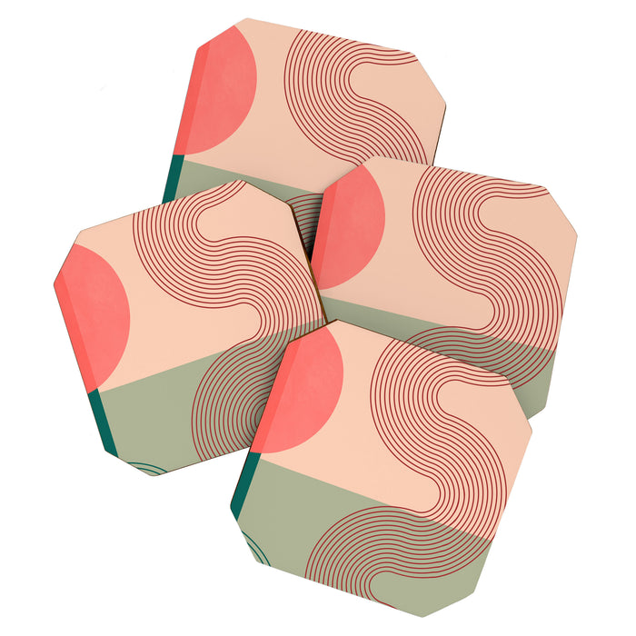 geometric abstract 158 Coaster Gallery Image 1
