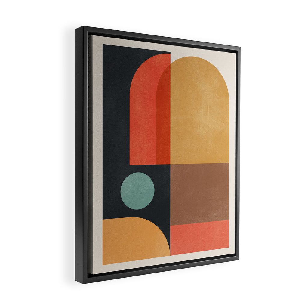 geometric abstract 19 Framed Canvas Print Gallery Image 2