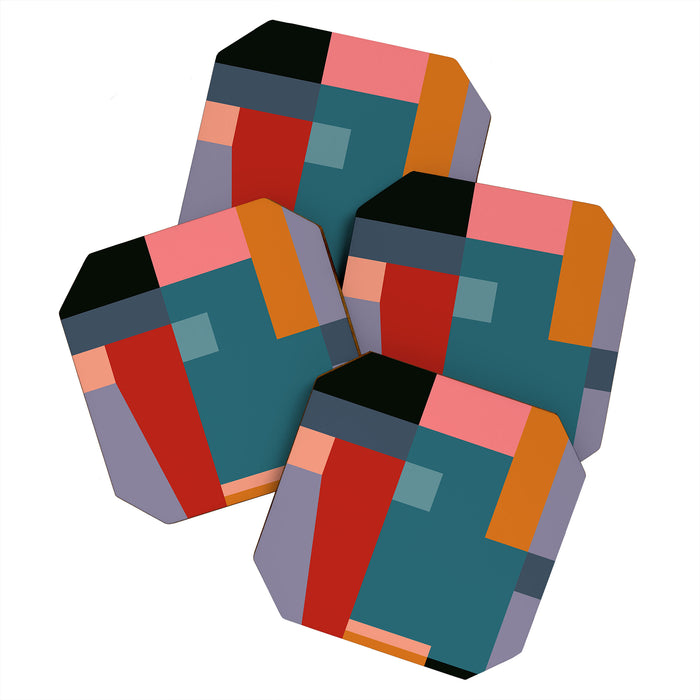 geometric abstract 252 Coaster Gallery Image 1