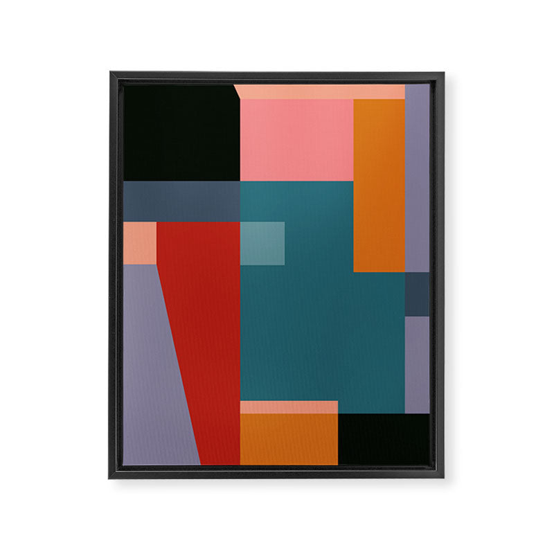 geometric abstract 252 Framed Canvas Print Gallery Image 6