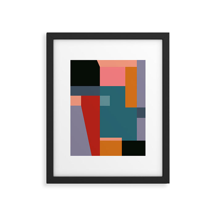 geometric abstract 252 Framed Art Print Gallery Image 1