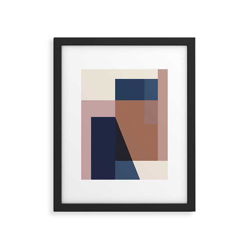 geometric abstract 45 Framed Art Print Gallery Image 5