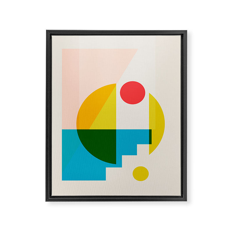 geometric abstract 8 Framed Canvas Print Gallery Image 6