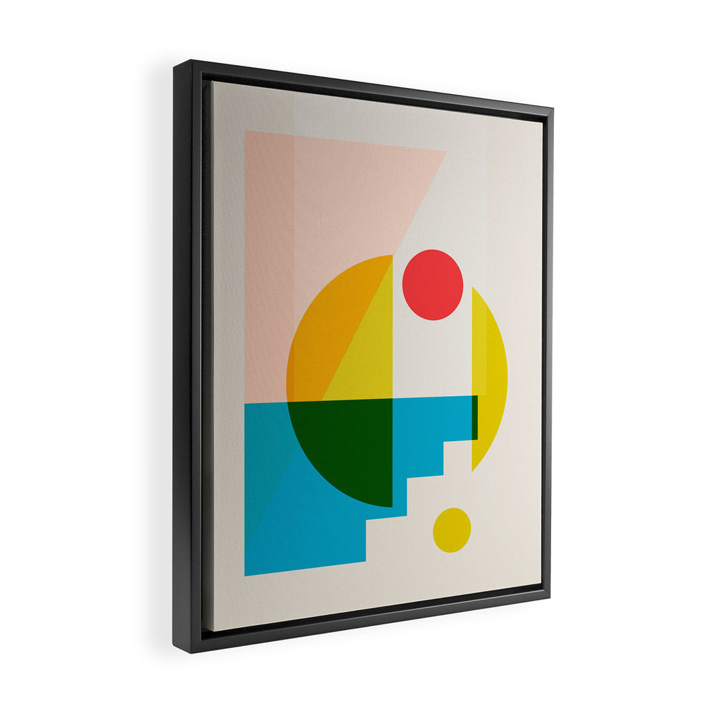 geometric abstract 8 Framed Canvas Print Gallery Image 2