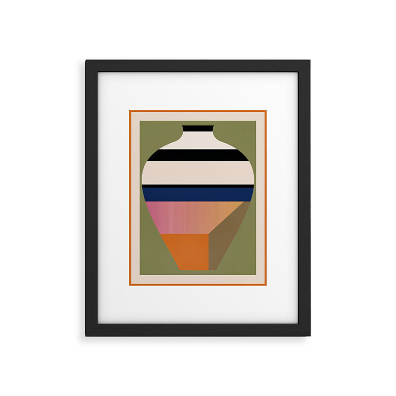 Geometric Abstract Vase 3 Framed Art Print Gallery Image 5