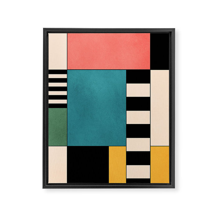 Geometric Abstraction 100 Framed Canvas Print Gallery Image 1