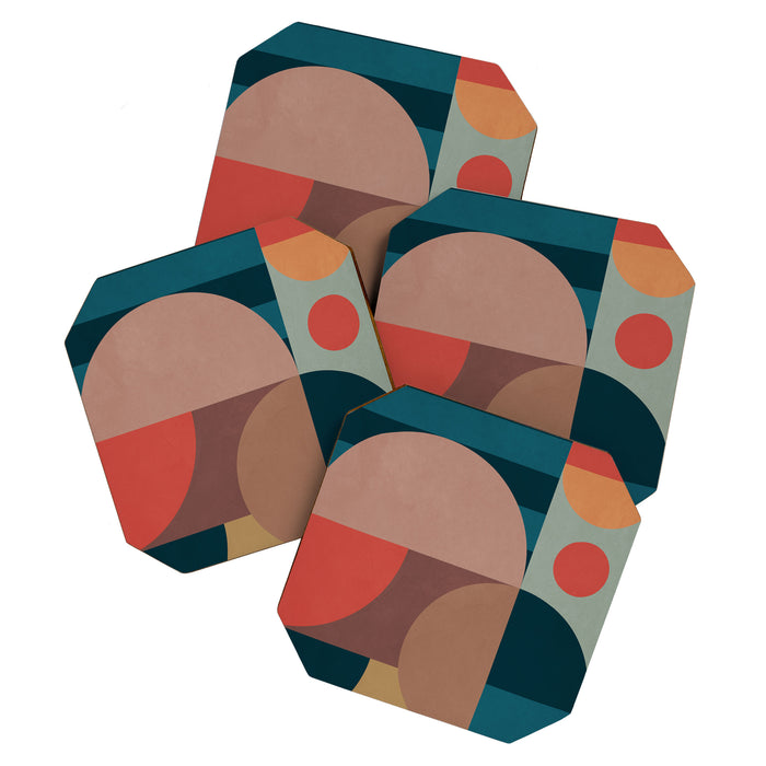 Geometric Abstraction 190 Coaster Gallery Image 1