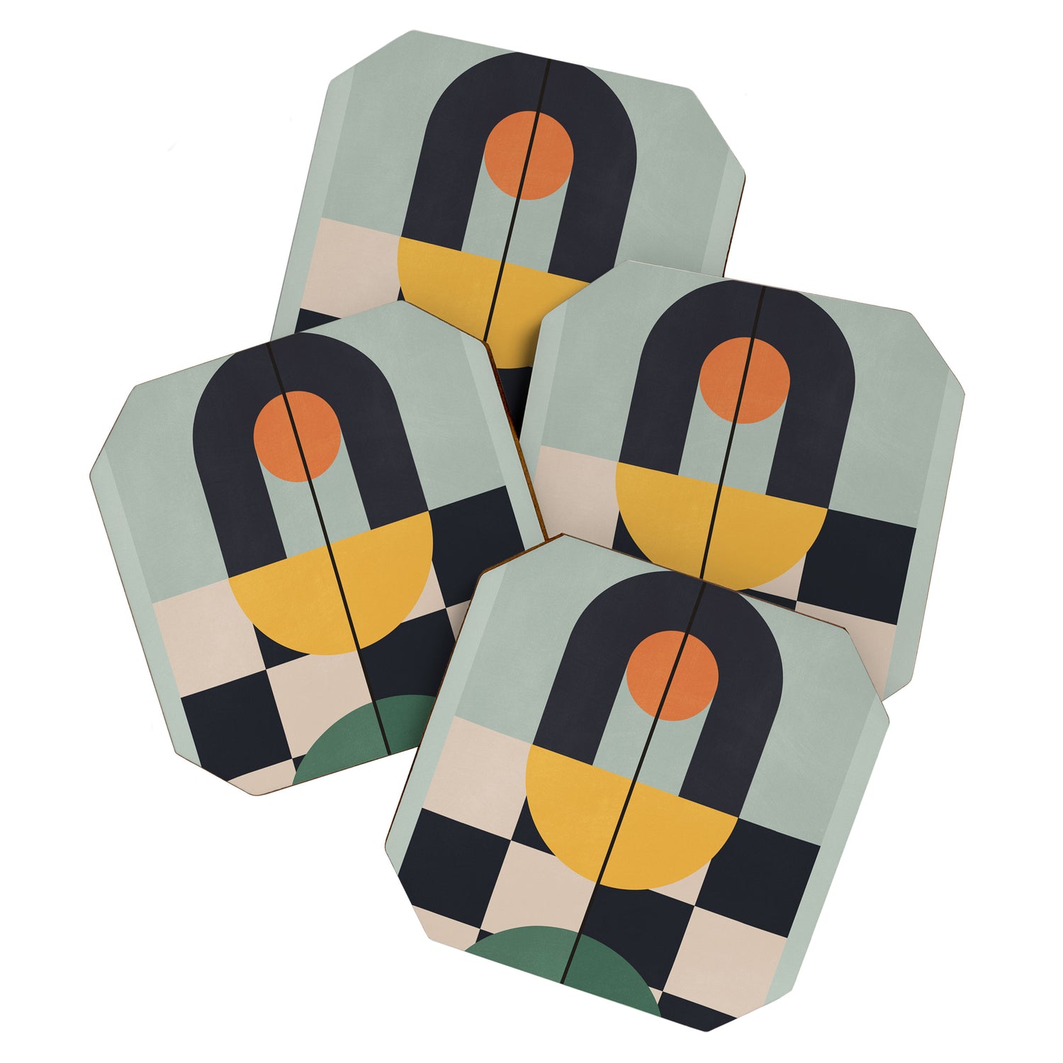 Geometric Abstraction 73 Coaster Gallery Image 1