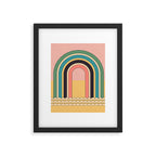 Geometric Abstraction Rainbow Framed Art Print Gallery Image 6