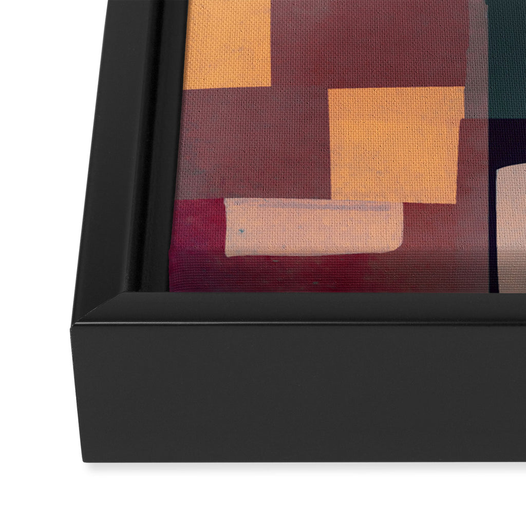 Geometric Collage 4 Framed Canvas Print Gallery Image 3