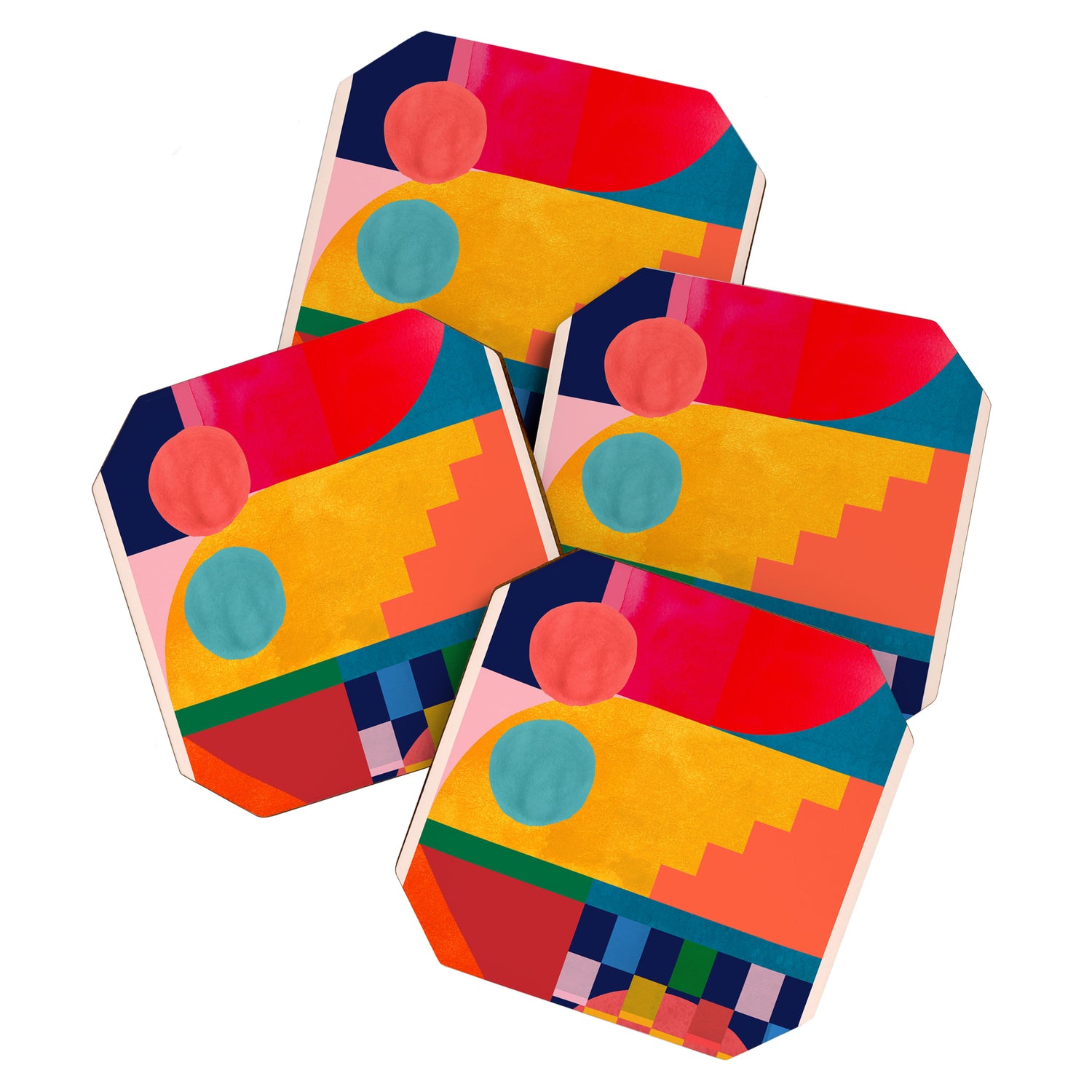 Geometric Shapes 149 Coaster Gallery Image 1