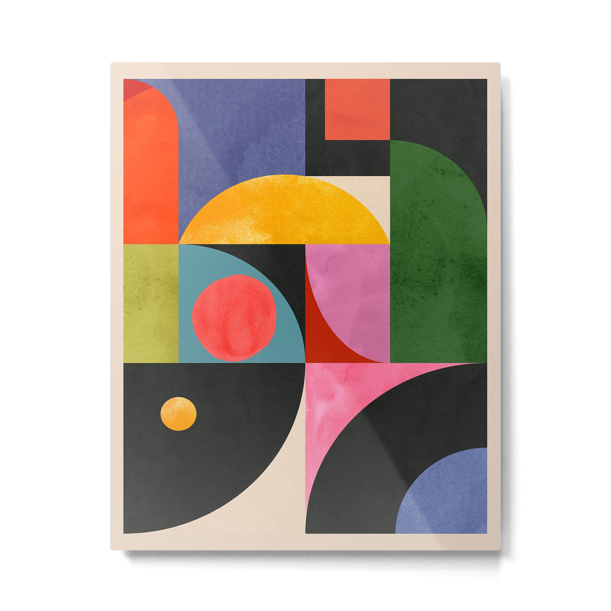 Geometric Shapes 150 Metal Print Gallery Image 4